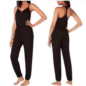 Alfani Intimates Black Pajama Jumpsuit Racerback Lounge Sleepwear L NWT